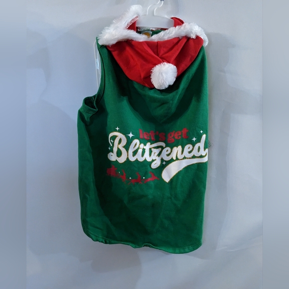 New Simply Dog Holiday Apparel with attached Christmas Santa hat! - Picture 1 of 2